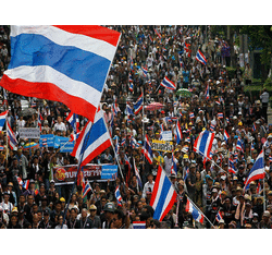 Фото маршей и протестов Тайланд 2013, Ситуация в Бангкоке, Таиланде на 29 ноября 2013